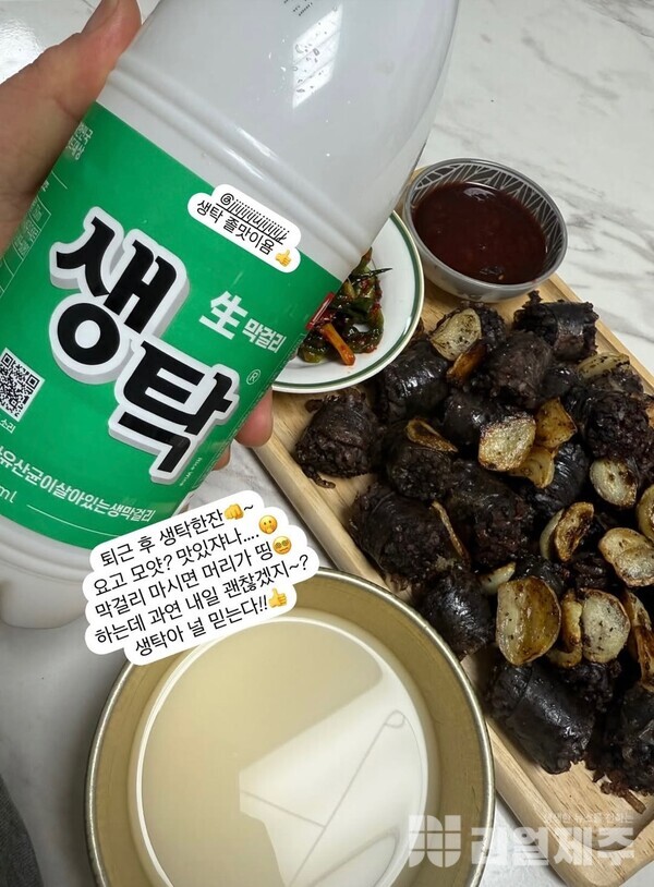 부산 막걸리 '생탁' 제주에서 만나다